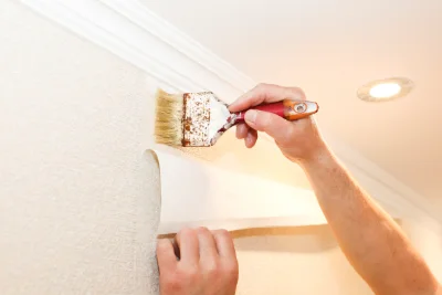 Pose de papier peint à Tourrette-Levens — revêtements muraux et toiles de verre